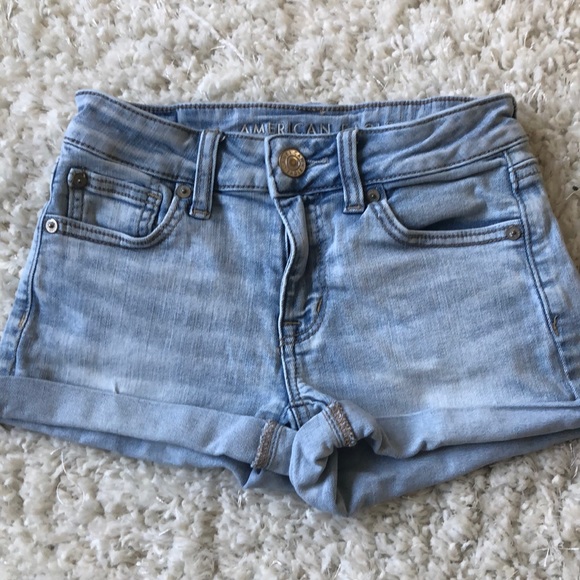 American Eagle Outfitters Pants - American eagle light blue jean shorts